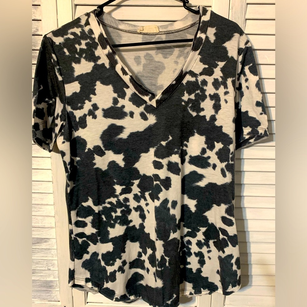 Avery Cow Print Shirt